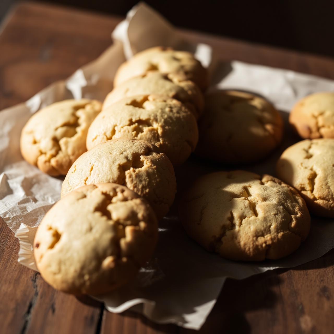 Biscoitos artesanais recém preparados